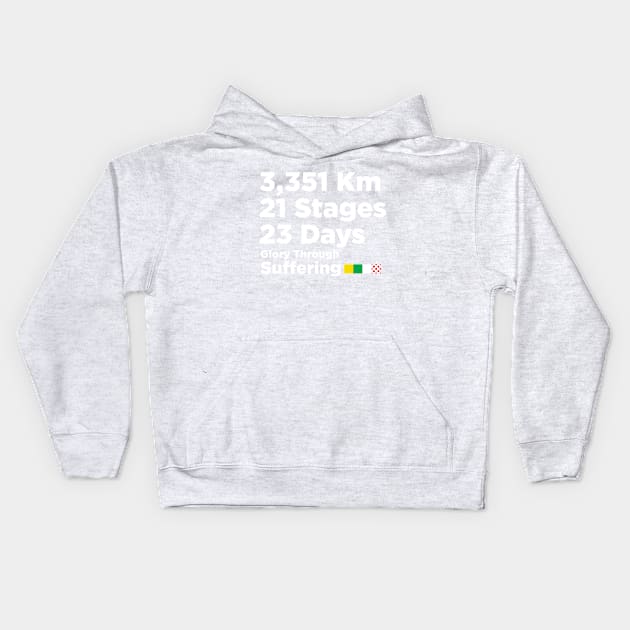 GLORY THROUGH SUFFERING Kids Hoodie by reigedesign